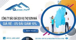 Công ty báo giá dịch vụ thợ sơn nhà tại Củ Chi【Ưu đãi 10%】