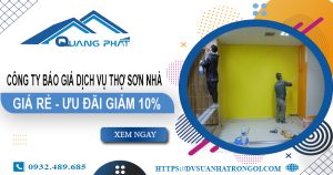 Công ty báo giá dịch vụ thợ sơn nhà tại Nhà Bè【Ưu đãi 10%】