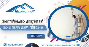 Công ty báo giá dịch vụ thợ sơn nhà tại Tân Uyên – Ưu đãi 10%