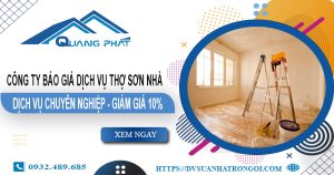 Công ty báo giá dịch vụ thợ sơn nhà tại Thuận An – Ưu đãi 10%
