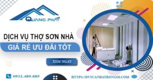 Công ty báo giá dịch vụ thợ sơn nhà tại Tp Bà Rịa – Ưu đãi 10%