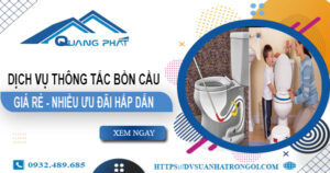 Báo giá thông tắc bồn cầu tại Đồng Xoài -【Ưu đãi giảm 20%】