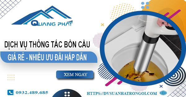 Báo giá thông tắc bồn cầu tại Hai Bà Trưng【Ưu đãi 20% phí】