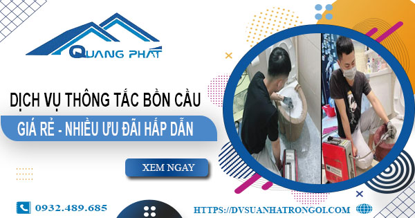 Báo giá thông tắc bồn cầu tại Hoài Đức -【Ưu đãi giảm 20%】