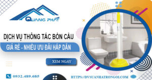 Báo giá thông tắc bồn cầu tại Kon Tum – 【Ưu đãi giảm 20%】