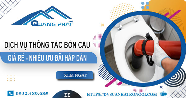 Báo giá thông tắc bồn cầu tại Lai Châu - 【Ưu đãi giảm 20%】