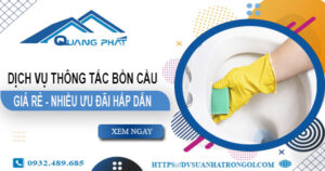 Báo giá thông tắc bồn cầu tại Lào Cai【Ưu đãi giảm giá 20%】