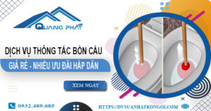 Báo giá thông tắc bồn cầu tại Nam Định -【Ưu đãi giảm 20%】