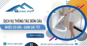 Báo giá thông tắc bồn cầu tại Sa Đéc【Ưu đãi giảm giá 20%】