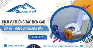 Báo giá thông tắc bồn cầu tại Sầm Sơn -【Ưu đãi giảm 20%】