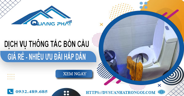 Báo giá thông tắc bồn cầu tại Sầm Sơn -【Ưu đãi giảm 20%】