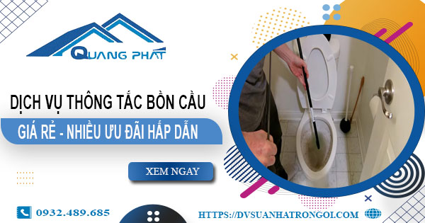 Báo giá thông tắc bồn cầu tại Thái Bình -【Ưu đãi giảm 20%】