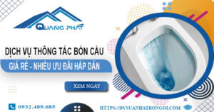 Báo giá thông tắc bồn cầu tại Tp Đông Hà【Ưu đãi giảm 20%】