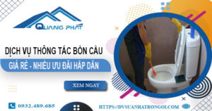 Báo giá thông tắc bồn cầu tại Tp Đồng Hới – Ưu đãi giảm 20%