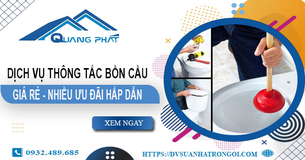 Báo giá thông tắc bồn cầu tại Tp Vinh【Ưu đãi giảm giá 20%】