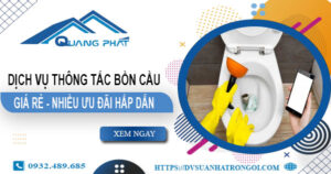 Báo giá thông tắc bồn cầu tại Từ Liêm【Ưu đãi giảm giá 20%】