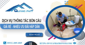 Báo giá thông tắc bồn cầu tại Yên Bái【Ưu đãi giảm giá 20%】