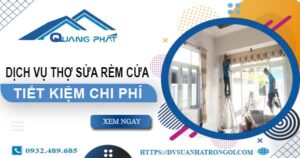Báo giá dịch vụ sửa rèm cửa tại Khánh Hoà【Tiết kiệm 10%】