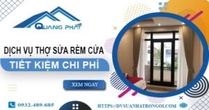 Báo giá dịch vụ thợ sửa rèm cửa tại Lâm Đồng【Tiết kiệm 10%】