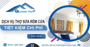 Báo giá dịch vụ thợ sửa rèm cửa tại Phúc Thọ【Tiết kiệm 10%】