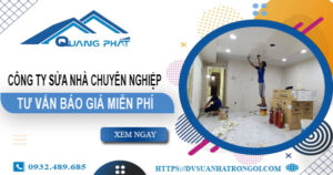 Công ty sửa nhà tại Bình Chánh -【Cam kết 100% hài lòng】