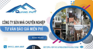 Công ty sửa nhà tại Bình Thạnh – 【Cam kết 100% hài lòng】