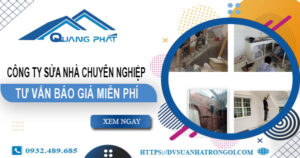 Công ty sửa nhà tại Hà Nội uy tín【Tư vấn báo giá miễn phí】