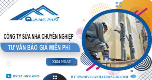 Công ty sửa nhà tại Hóc Môn uy tín【Cam kết 100% hài lòng】