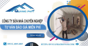 Công ty sửa nhà tại Nhà Bè uy tín -【Cam kết 100% hài lòng】