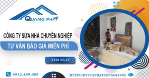 Công ty sửa nhà tại Quận 1 uy tín -【Cam kết 100% hài lòng】