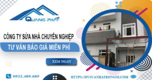 Công ty sửa nhà tại Quận 12 uy tín【Cam kết 100% hài lòng】