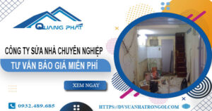 Công ty sửa nhà tại Quận 5 uy tín -【Cam kết 100% hài lòng】