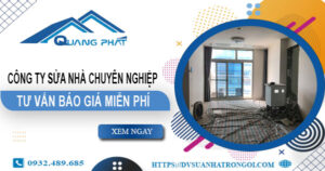 Công ty sửa nhà tại Quận 8 uy tín -【Cam kết 100% hài lòng】