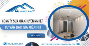 Công ty sửa nhà tại Tân Bình uy tín【Cam kết 100% hài lòng】