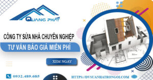 Công ty sửa nhà tại Tân Phú uy tín【Cam kết 100% hài lòng】