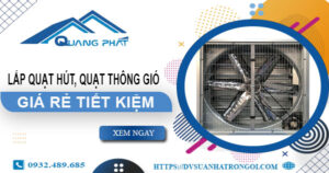 Giá lắp quạt hút, quạt thông gió tại Bình Tân【Tiết kiệm 10%】