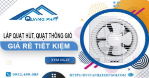 Giá lắp quạt hút, quạt thông gió tại Củ Chi【Tiết kiệm 10%】