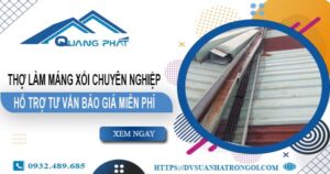 Thợ làm máng xối tại Bình Chánh – Hỗ trợ tư vấn giá miễn phí
