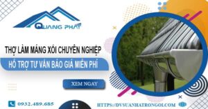 Thợ làm máng xối tại Bình Dương – Hỗ trợ tư vấn giá miễn phí