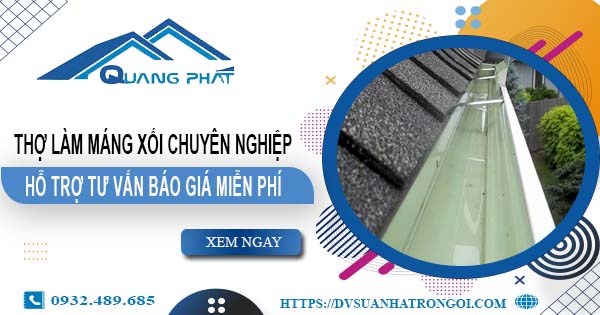 Thợ làm máng xối tại Củ Chi【Hỗ trợ tư vấn báo giá miễn phí】