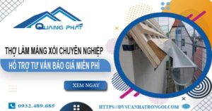 Thợ làm máng xối tại Khu Công Nghiệp Tân Tạo – Uy tín nhất