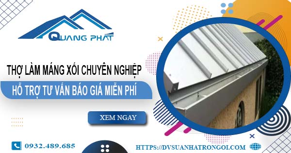 Thợ làm máng xối tại Nhà Bè【Hỗ trợ tư vấn báo giá miễn phí】