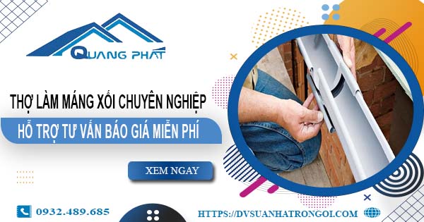 Thợ làm máng xối tại Quận 4【Hỗ trợ tư vấn báo giá miễn phí】