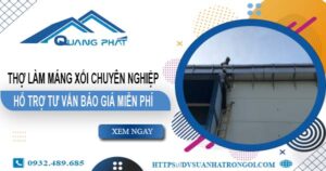 Thợ làm máng xối tại Tân Bình – Hỗ trợ tư vấn báo giá miễn phí