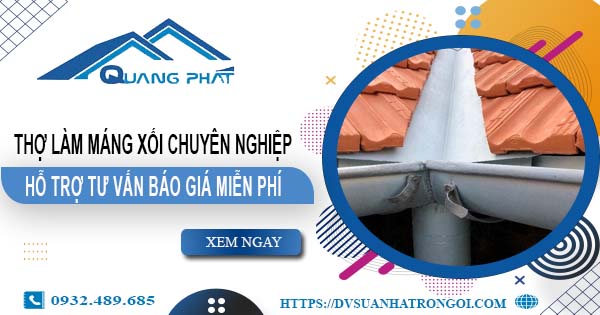 Thợ làm máng xối tại Tp Biên Hoà - Hỗ trợ tư vấn giá miễn phí