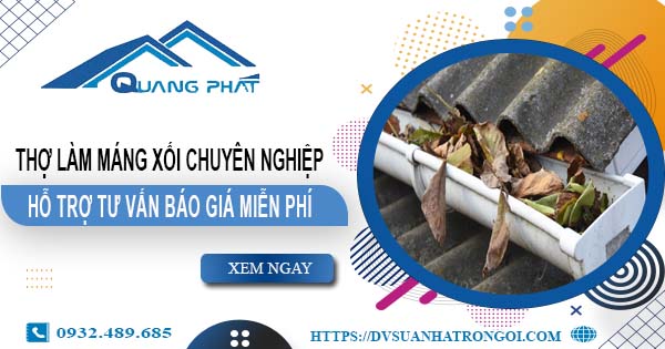 Thợ làm máng xối tại Tp Đà Lạt - Hỗ trợ tư vấn báo giá miễn phí