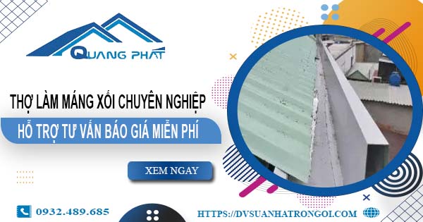 Thợ làm máng xối tại Tp Dĩ An - Hỗ trợ tư vấn báo giá miễn phí