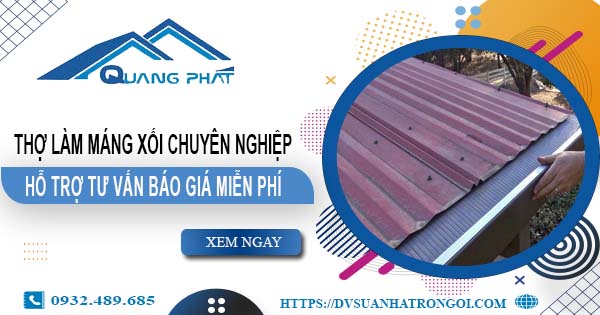 Thợ làm máng xối tại Tp Thuận An - Hỗ trợ tư vấn giá miễn phí