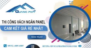 Đơn giá thi công vách ngăn Panel tại Bến Cát【Ưu Đãi ± 10%】