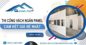 Giá thi công vách ngăn Panel tại Bình Chánh -【Ưu đãi ±10%】